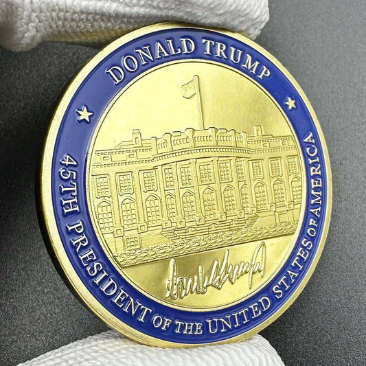 2024 Trump Gold Commemorative Coin - 45th President of the United States | trump 2024, trump 2024 merchandise, trump gifts | Great Again Donald