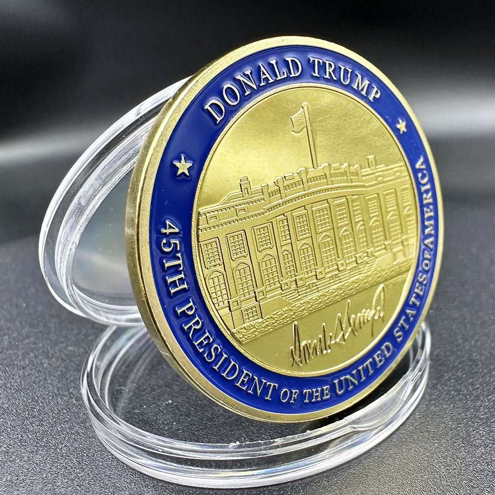 2024 Trump Gold Commemorative Coin - 45th President of the United States - Great Again Donald