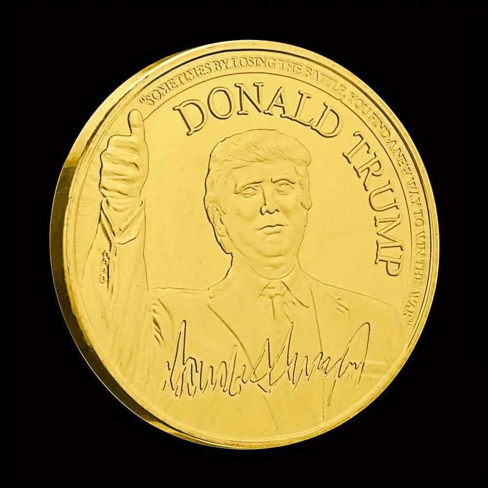 45th President Donald Trump Gold Plated Collectible Coin - Great Again Donald