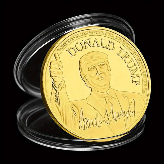 45th President Donald Trump Gold Plated Collectible Coin | trump 2024 merchandise, trump gifts | Great Again Donald