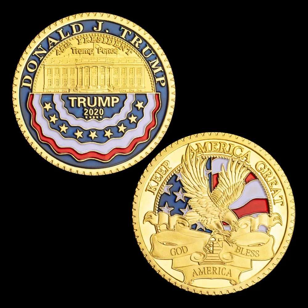 Donald Trump Keep America Great - Gold Plated Commemorative Coin - Great Again Donald