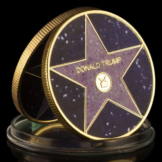Donald Trump Purple Star Commemorative Gold Plated Coin | trump 2024 merchandise, trump gifts | Great Again Donald