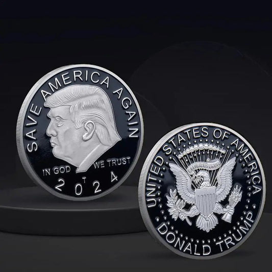 Freedom Eagle 2024 Trump Commemorative Coin - Gold & Silver Plated | trump 2024, trump 2024 merchandise, trump gifts | Great Again Donald