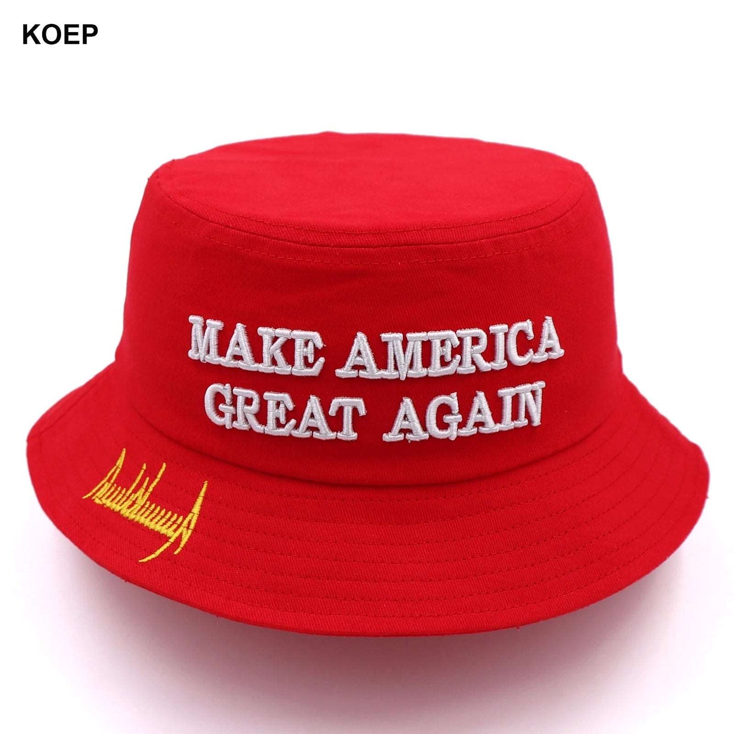 Red MAGA 2024 Sun Bucket Hat - Unisex Outdoor Patriot Gear | donald trump hat, maga hat, maga hat png, trump 2024, trump 2024 hat, trump hat, trumps hat | Great Again Donald