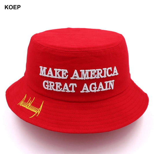Red MAGA 2024 Sun Bucket Hat - Unisex Outdoor Patriot Gear | donald trump hat, maga hat, maga hat png, trump 2024, trump 2024 hat, trump hat, trumps hat | Great Again Donald