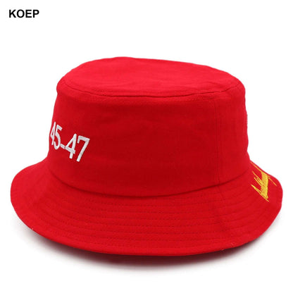 Red MAGA 2024 Sun Bucket Hat - Unisex Outdoor Patriot Gear - Great Again Donald