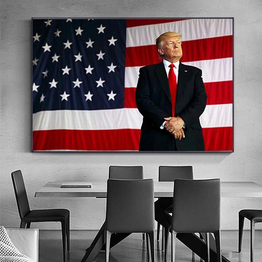 Trump 2024 American President Poster - Star-Studded Room Decor for Study or Living Area | trump 2024, trump 2024 flags, trump 2024 merchandise, trump american flag, trump's american flag | Great Again Donald