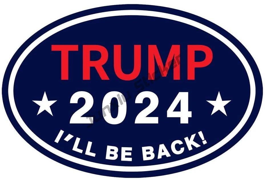 Trump 2024 Car & Laptop Decal Sticker Set - Great Again Donald