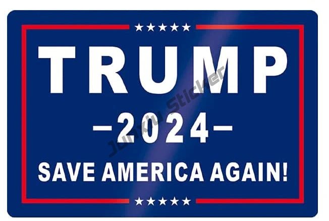 Trump 2024 Car & Laptop Decal Sticker Set - Great Again Donald