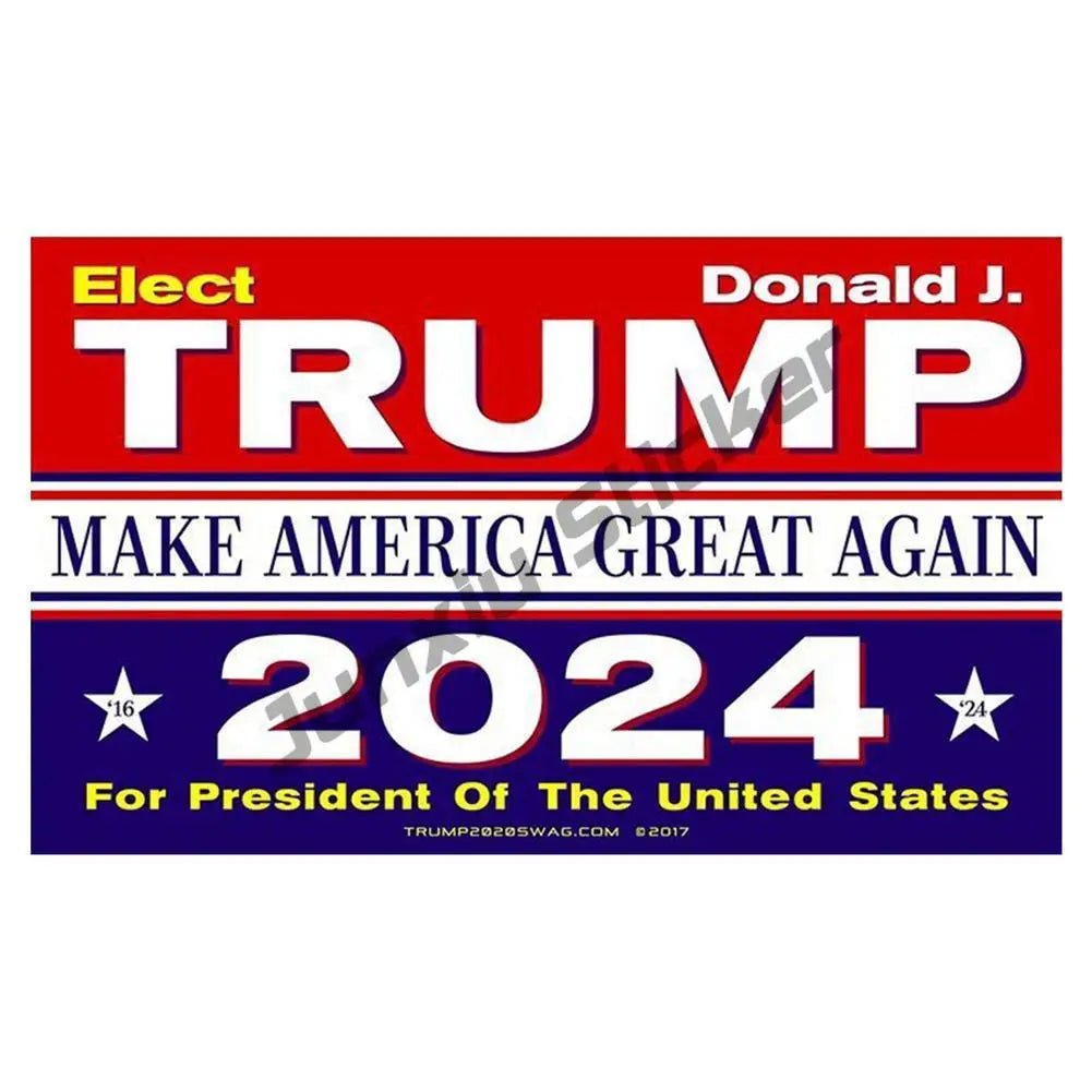 Trump 2024 Car & Laptop Decal Sticker Set - Great Again Donald