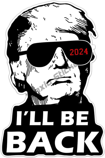 Trump 2024 Car & Laptop Decal Sticker Set - Great Again Donald