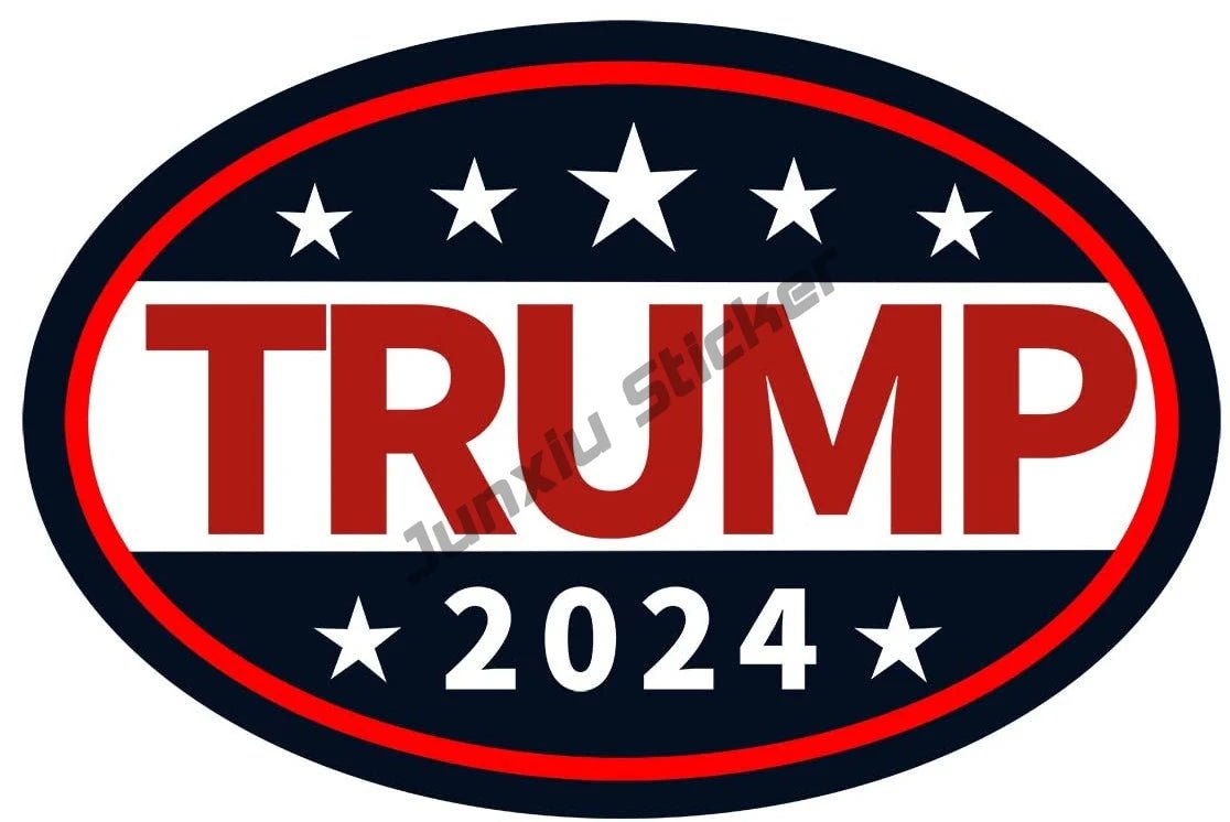 Trump 2024 Car & Laptop Decal Sticker Set - Great Again Donald