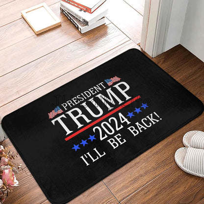 Trump 2024 MAGA Welcome Mat - Non-Slip Indoor Entry Rug - Great Again Donald