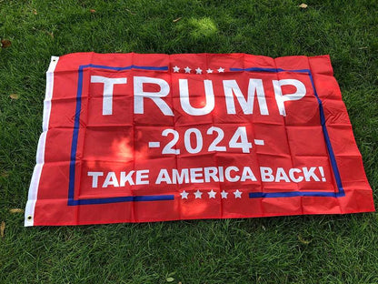 Trump 2024 'Take America Back' Flag - 3x5 ft Donald Trump Keep America Great Flag - Great Again Donald