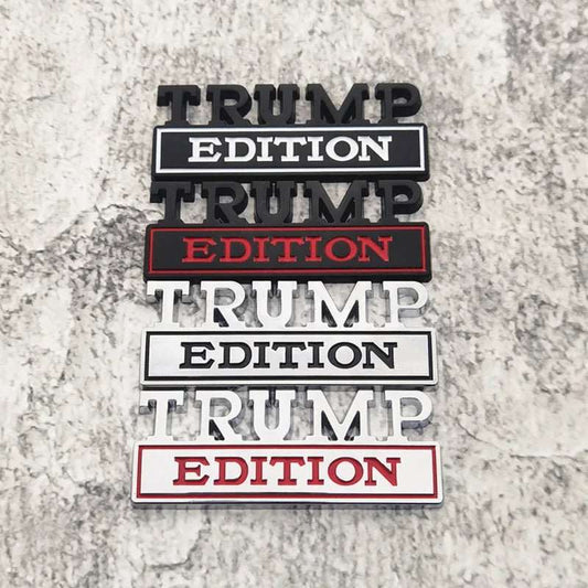 TRUMP EDITION Car Rear Emblem - Alloy Tail Box Logo | trump 2024 merchandise, trump gifts | Great Again Donald